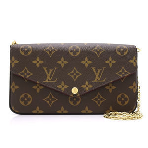 Louis Vuitton Pochette Felicie Chain Wallet Cross Body Brown Monogram -  MyDesignerly